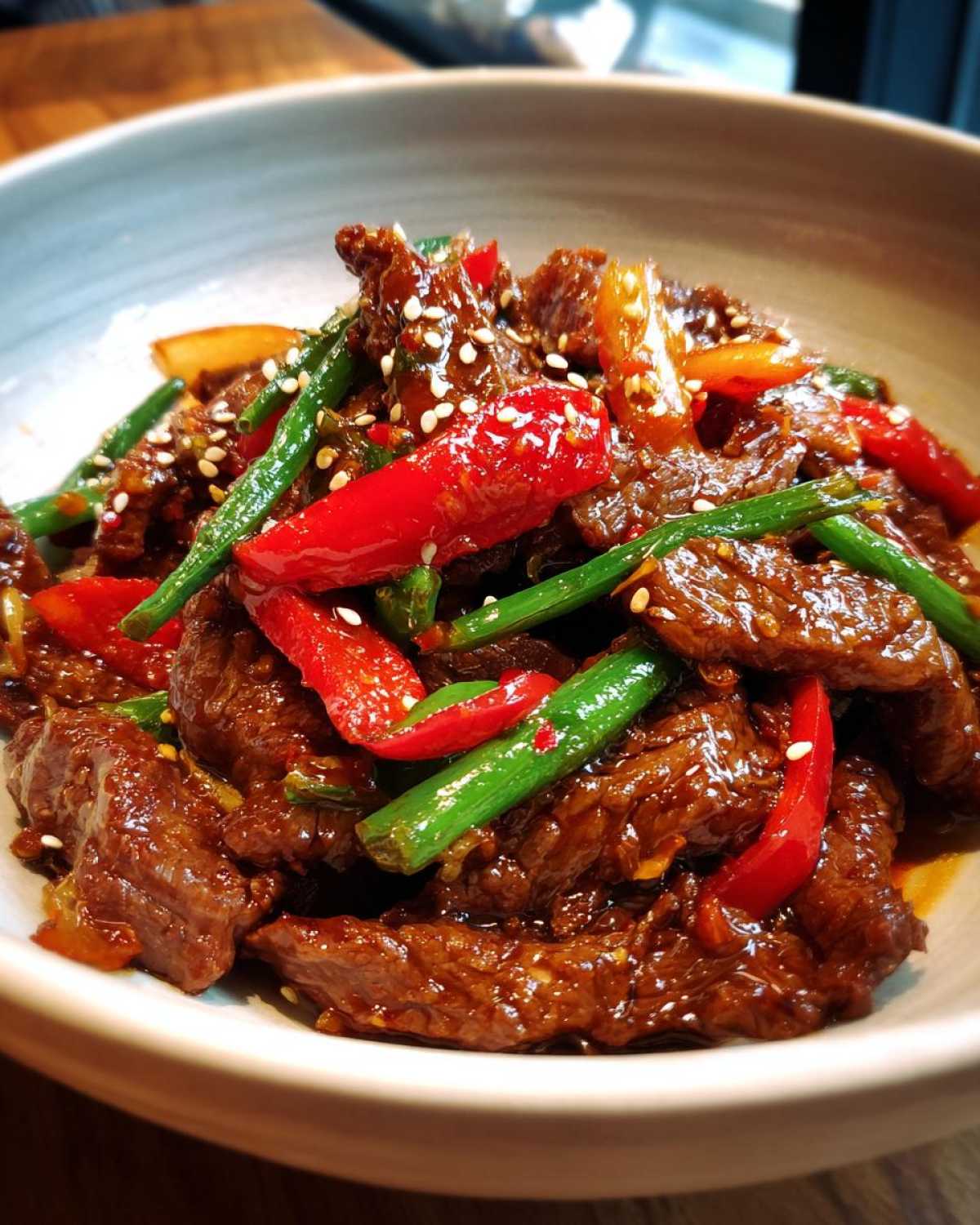 Cinnamon-Sesame Beef Stir-Fry - detail 2