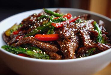 Cinnamon-Sesame Beef Stir-Fry