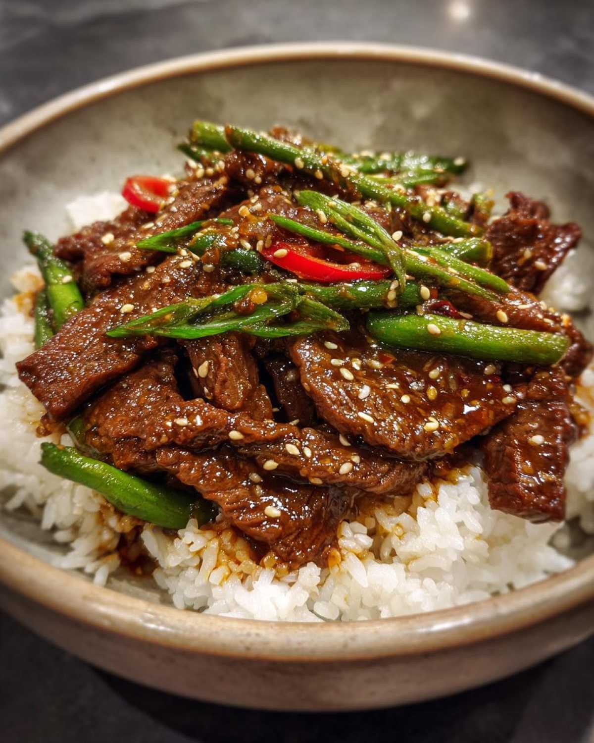 Cinnamon-Sesame Beef Stir-Fry - detail 4
