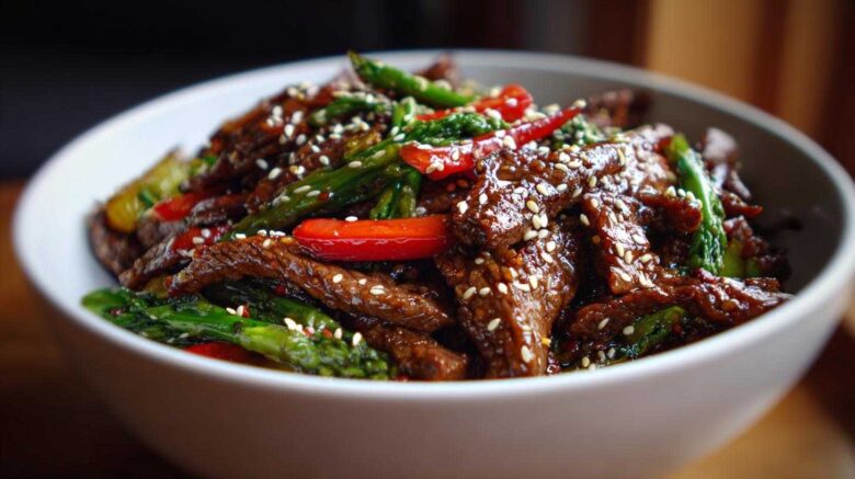 Cinnamon-Sesame Beef Stir-Fry