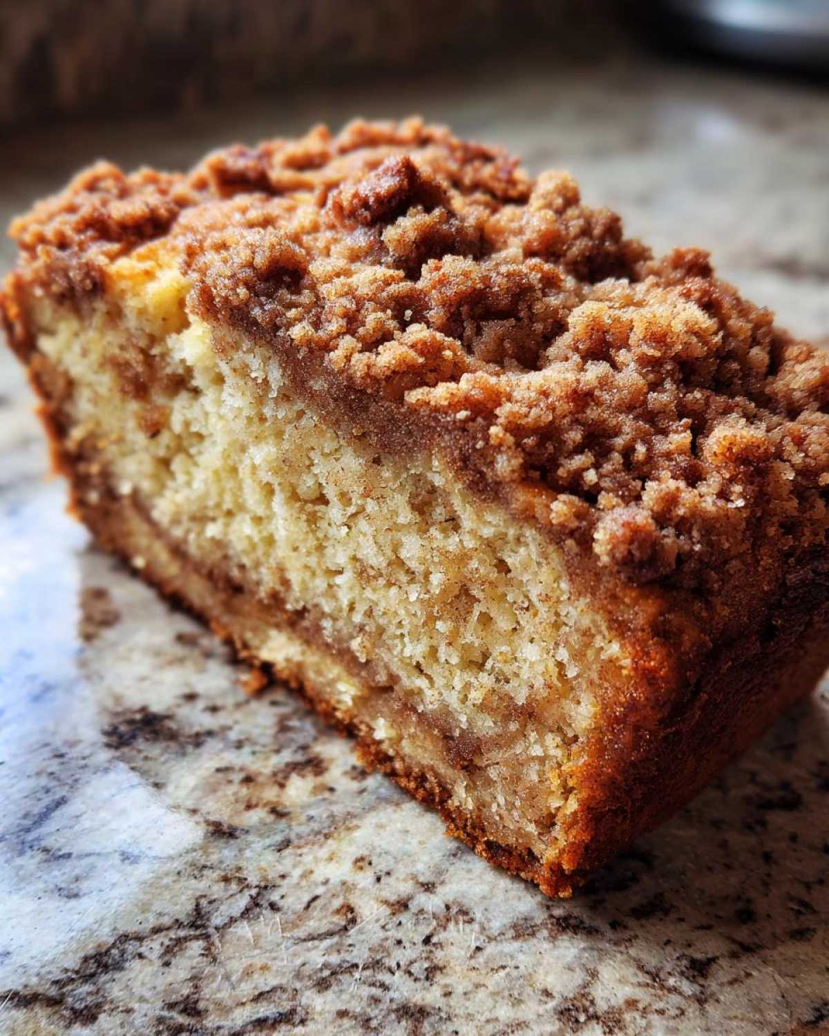 Cinnamon Streusel Topped Zucchini Bread Bakery Style - detail 3