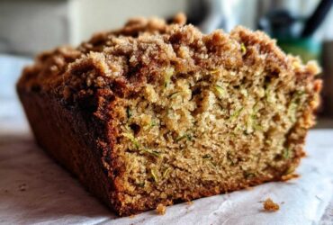 Cinnamon Streusel Topped Zucchini Bread Bakery Style