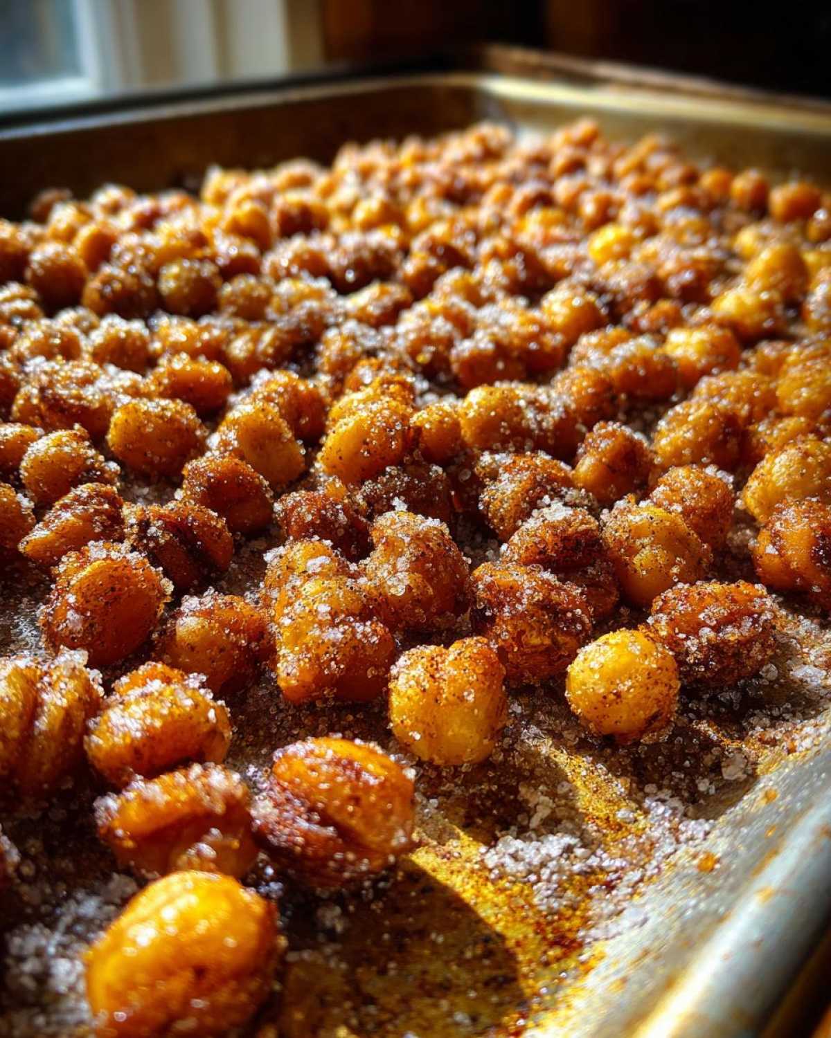 Cinnamon Sugar Roasted Chickpeas - detail 3