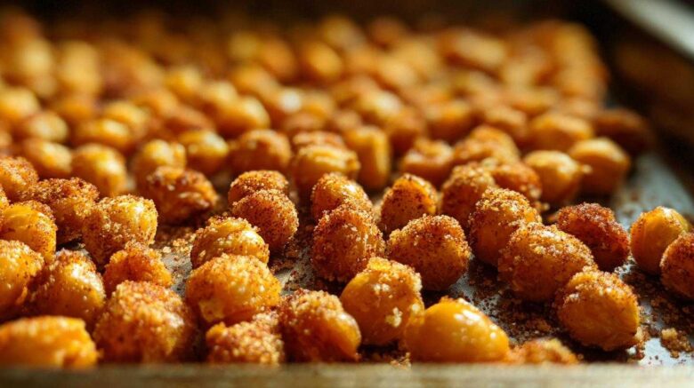 Cinnamon Sugar Roasted Chickpeas