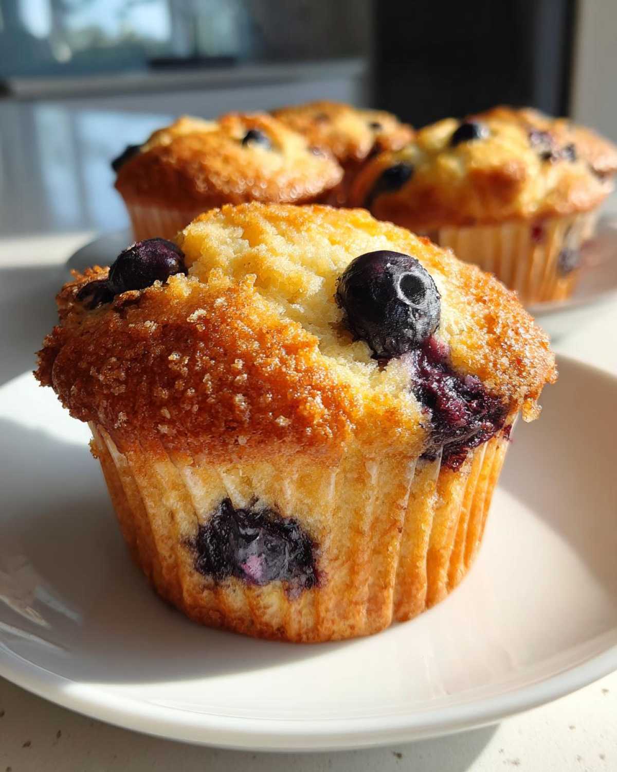 Classic blueberry muffins - detail 1