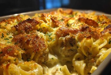 Classic tuna noodle casserole