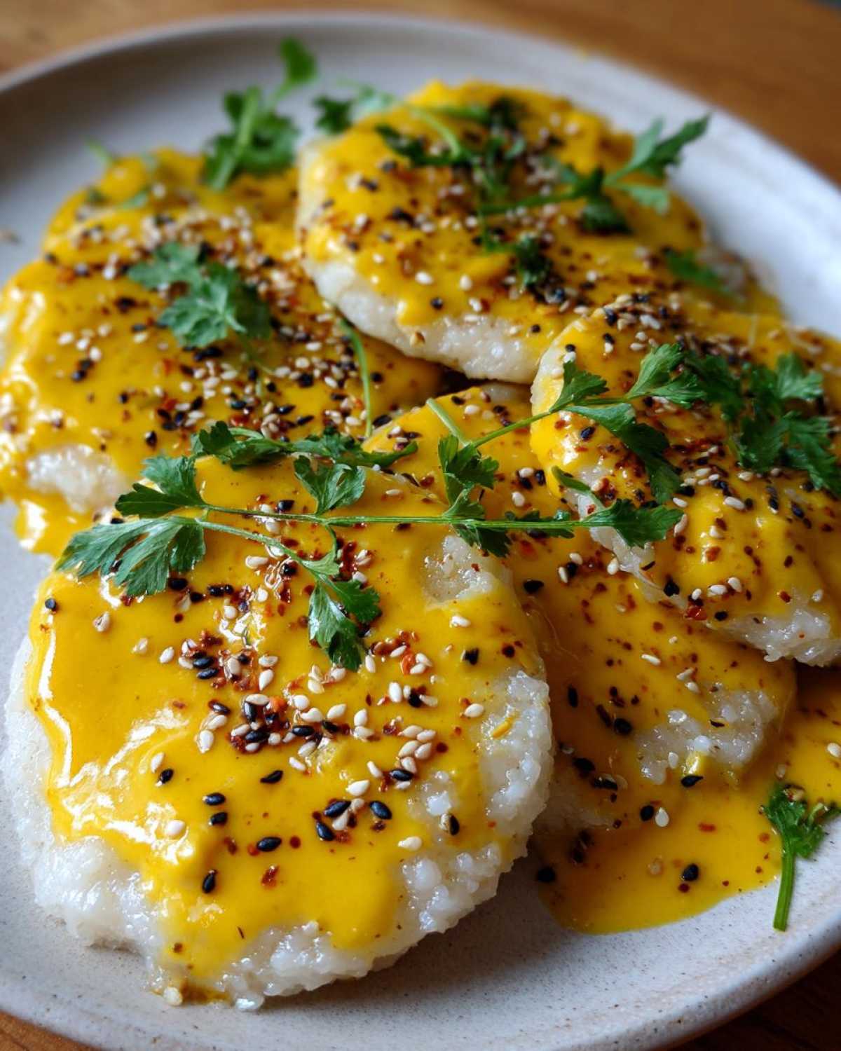 Coconut Curry Rice Cakes - detail 2