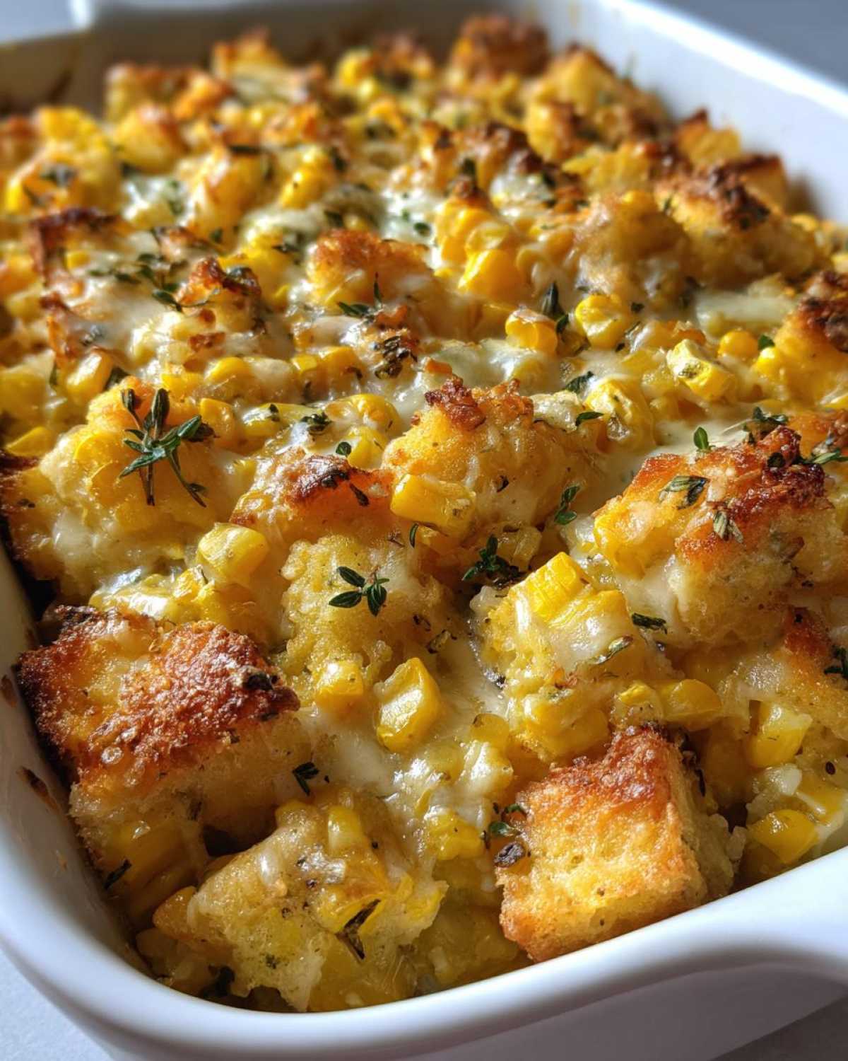 Corn and squash casserole - detail 2