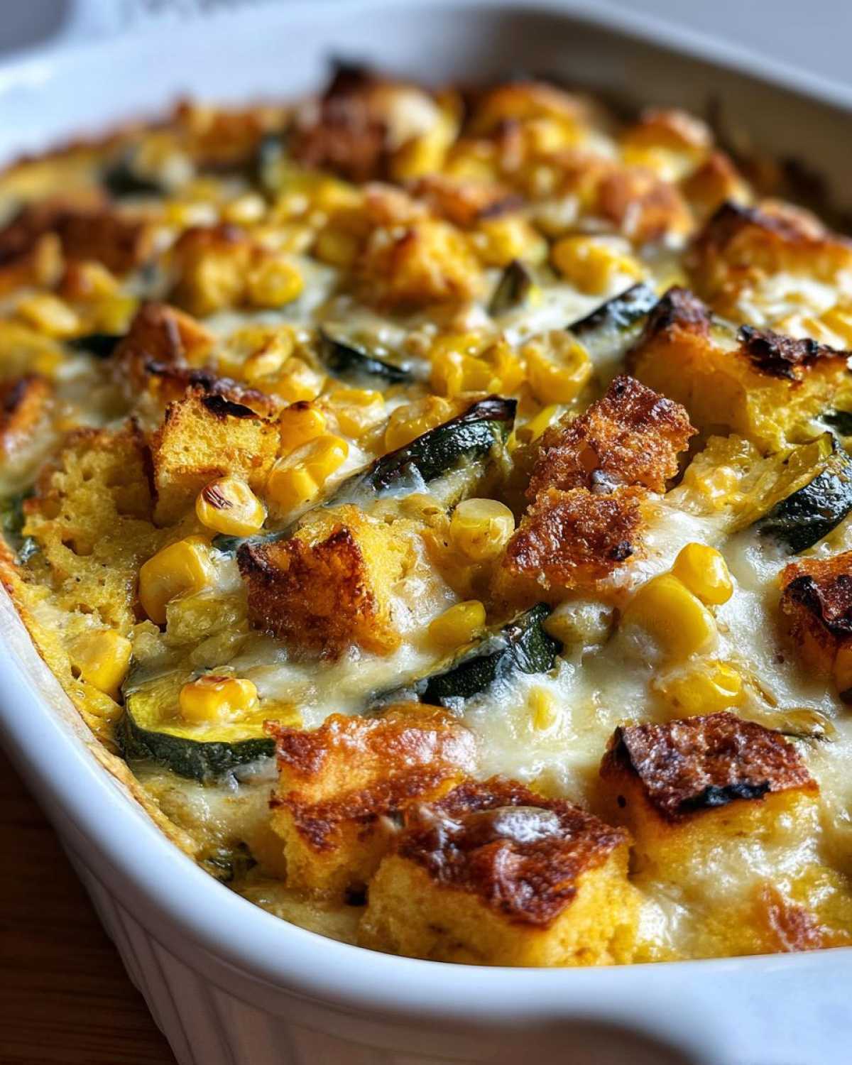 Corn and squash casserole - detail 4