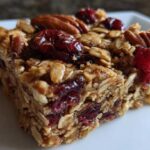 Cranberry Pecan Quinoa Breakfast Bars