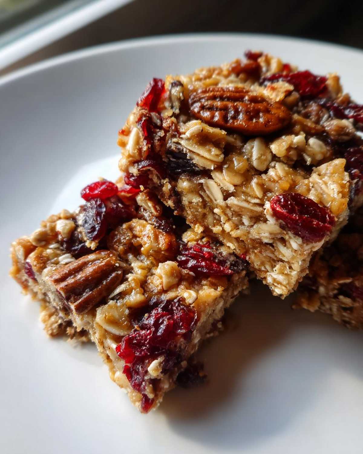 Cranberry Pecan Quinoa Breakfast Bars - detail 3