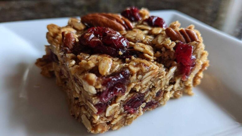 Cranberry Pecan Quinoa Breakfast Bars