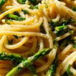 Creamy Lemon Garlic Pasta with Asparagus