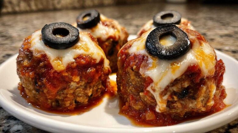 Creepy Eyeball Meatballs
