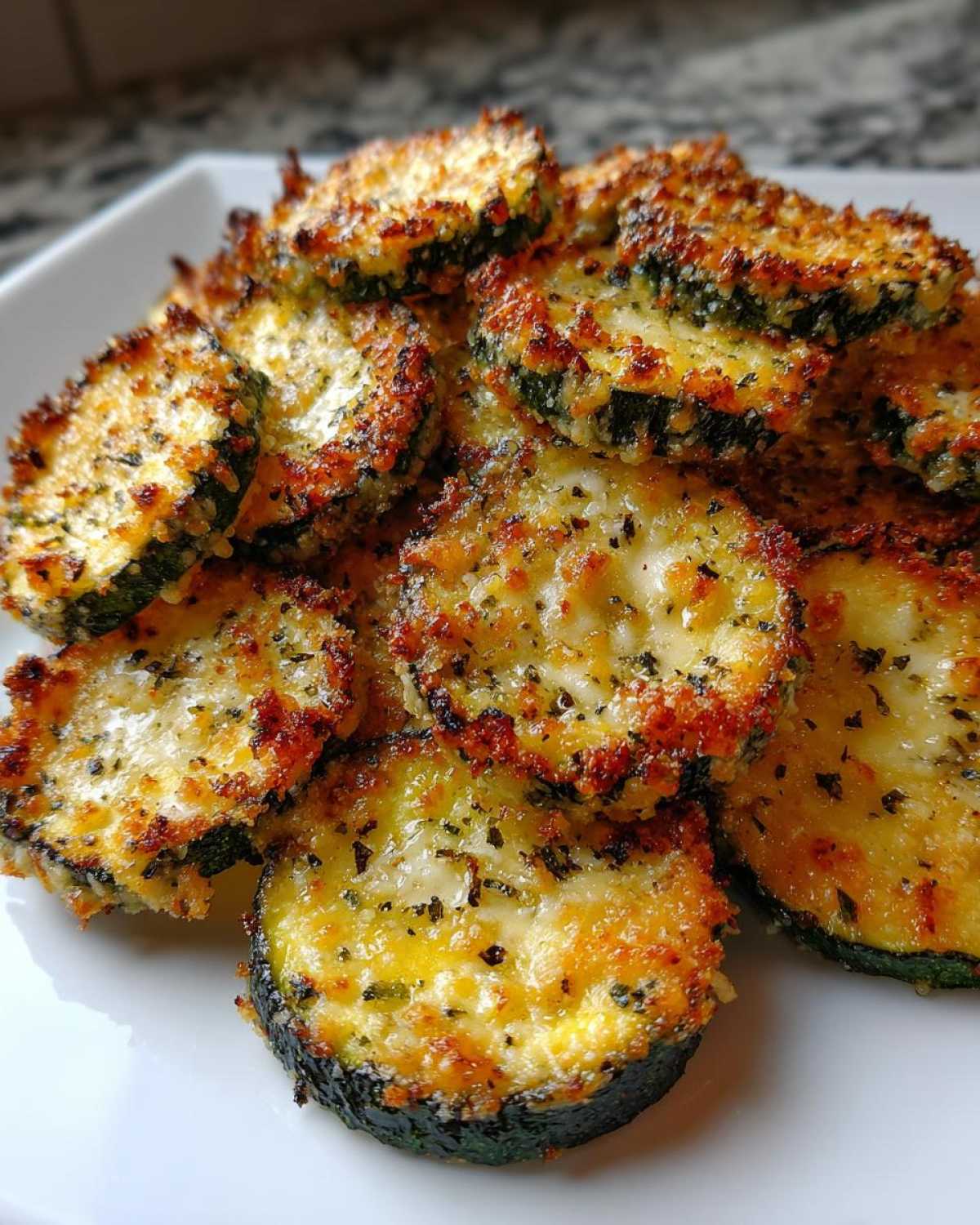 Crispy Parmesan Zucchini Chips - detail 1