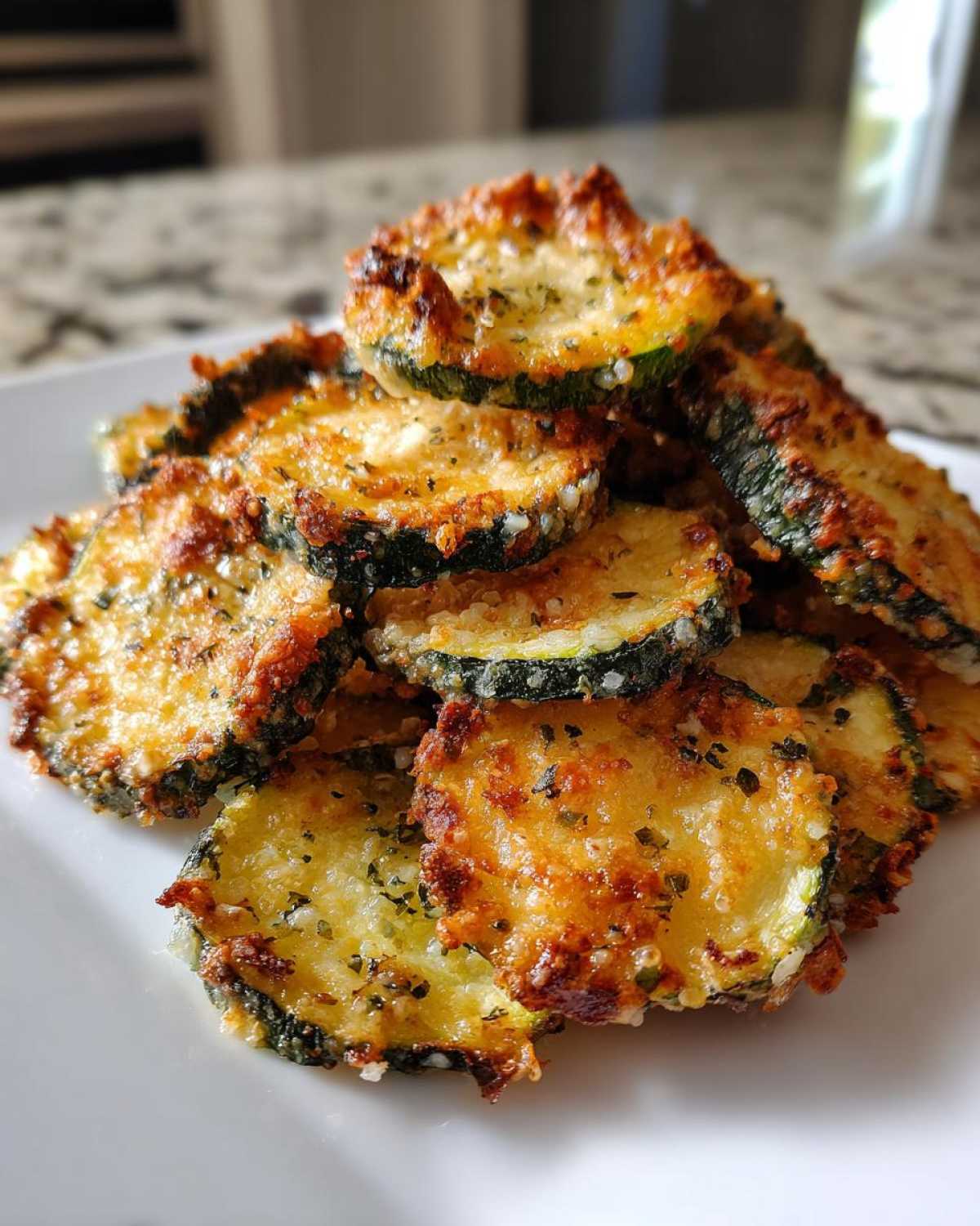 Crispy Parmesan Zucchini Chips - detail 3