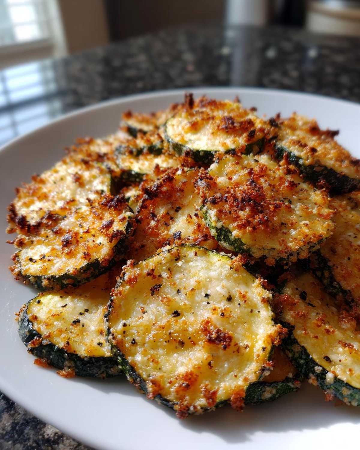 Crispy Parmesan Zucchini Chips - detail 4
