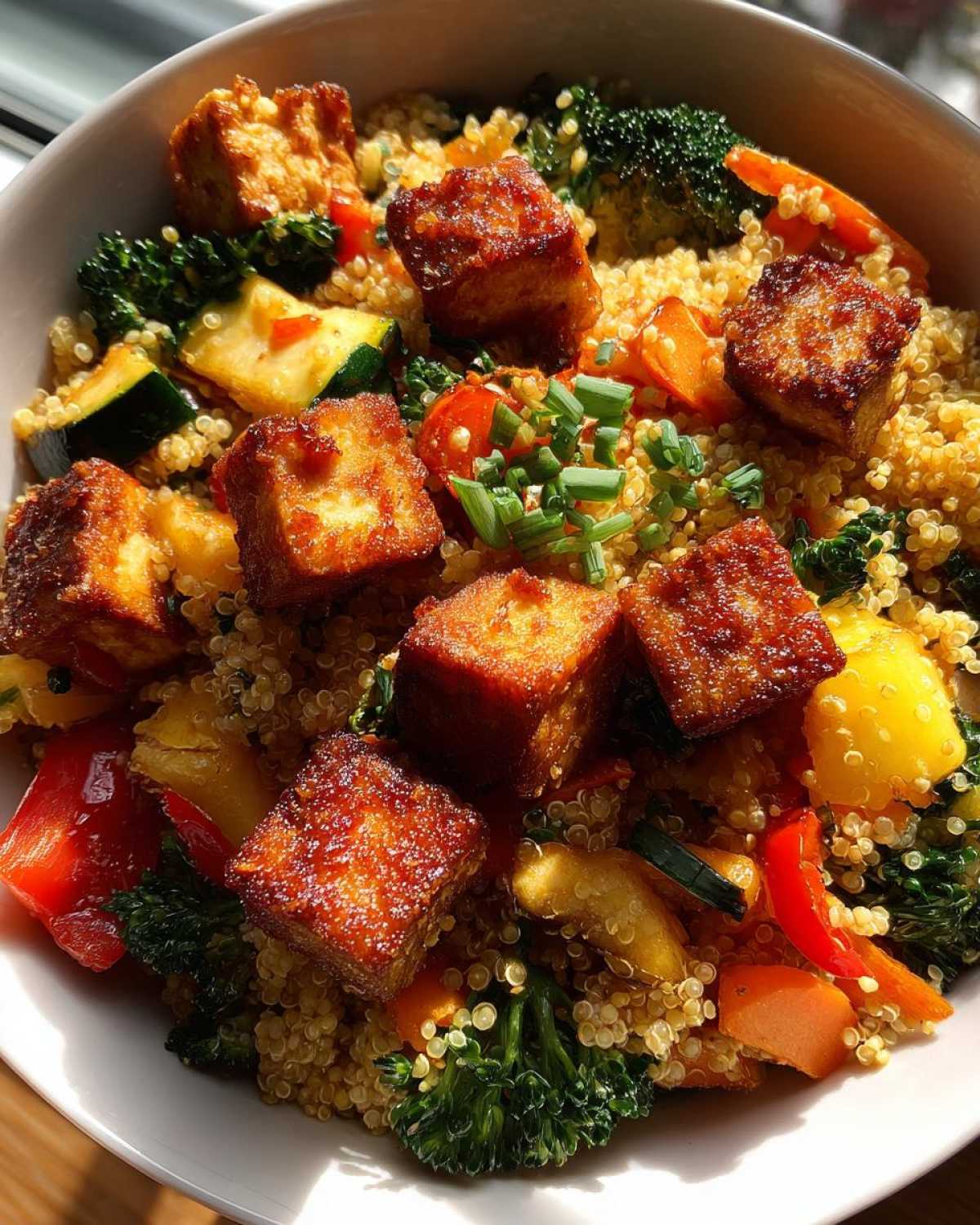 Crispy Tofu Quinoa Pilaf - detail 1