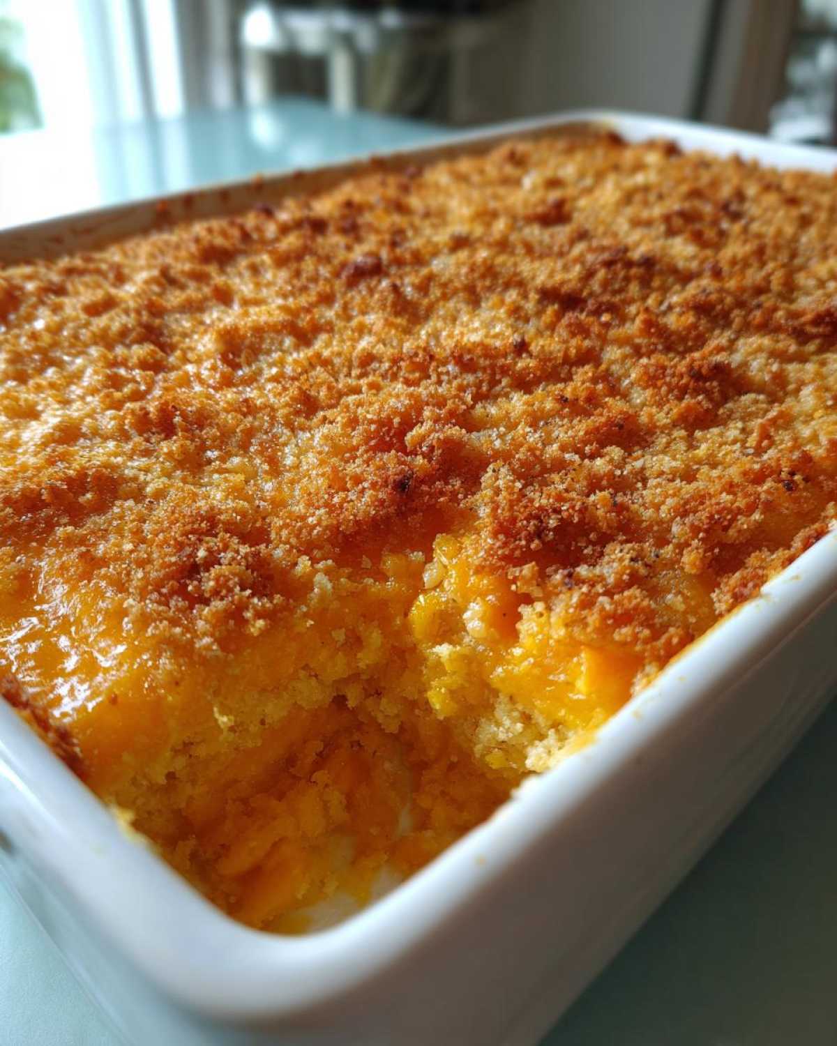 Crunchy topping squash casserole - detail 2