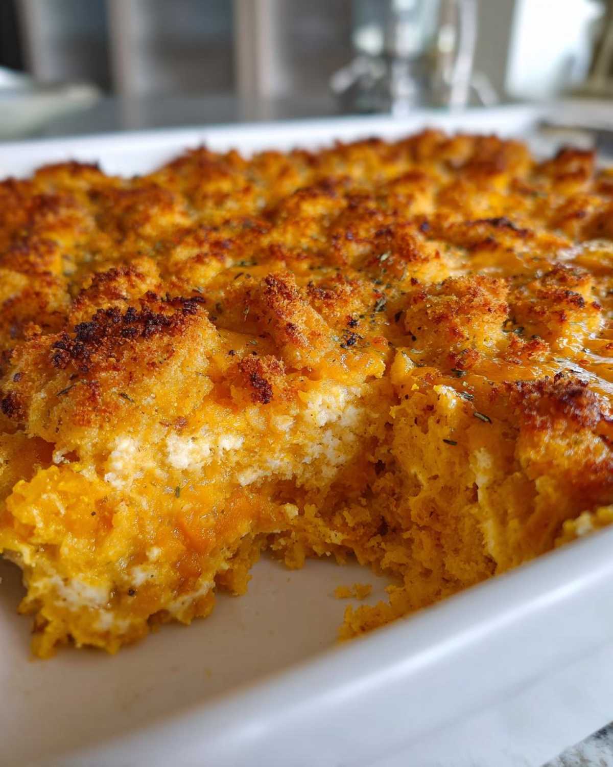 Crunchy topping squash casserole - detail 3