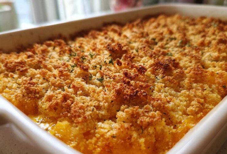 Crunchy topping squash casserole