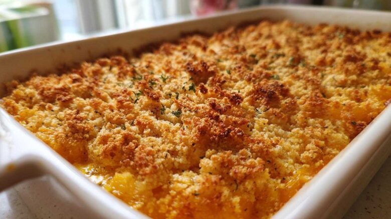 Crunchy topping squash casserole