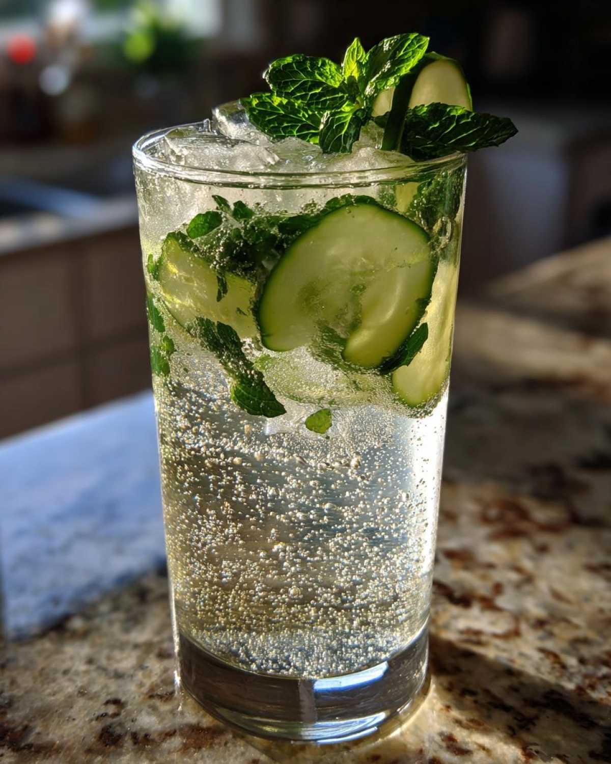 Cucumber-Mint Lemonade Fizz - detail 2
