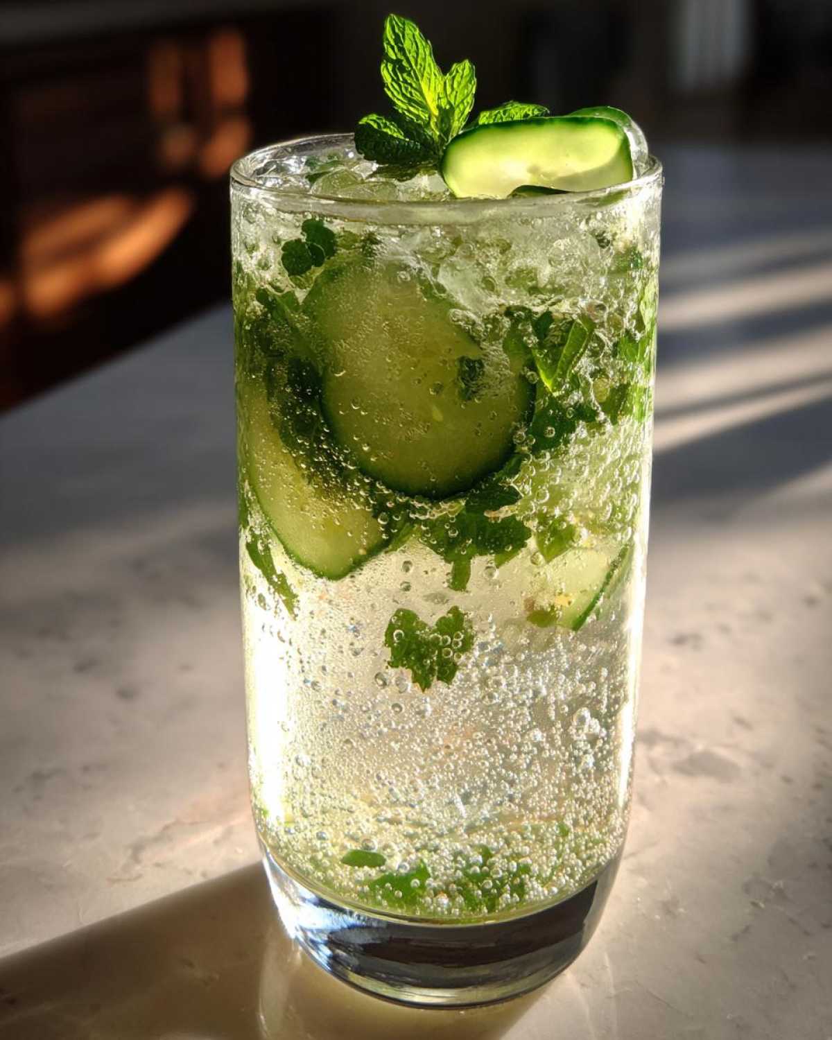 Cucumber-Mint Lemonade Fizz - detail 4