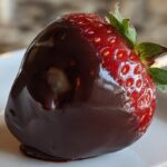 Dark Chocolate-Covered Strawberry Pops