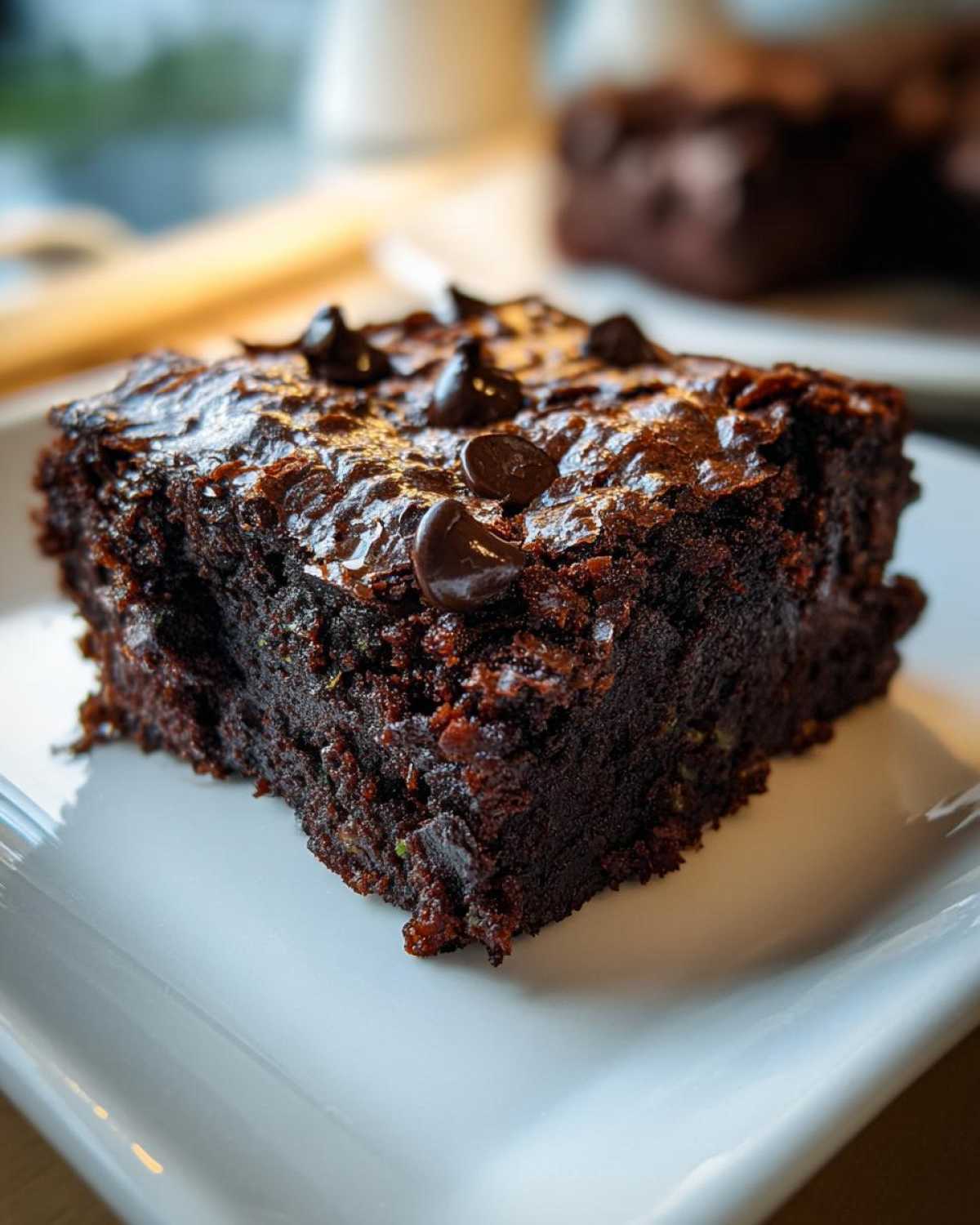 Dark Chocolate Zucchini Brownies - detail 1