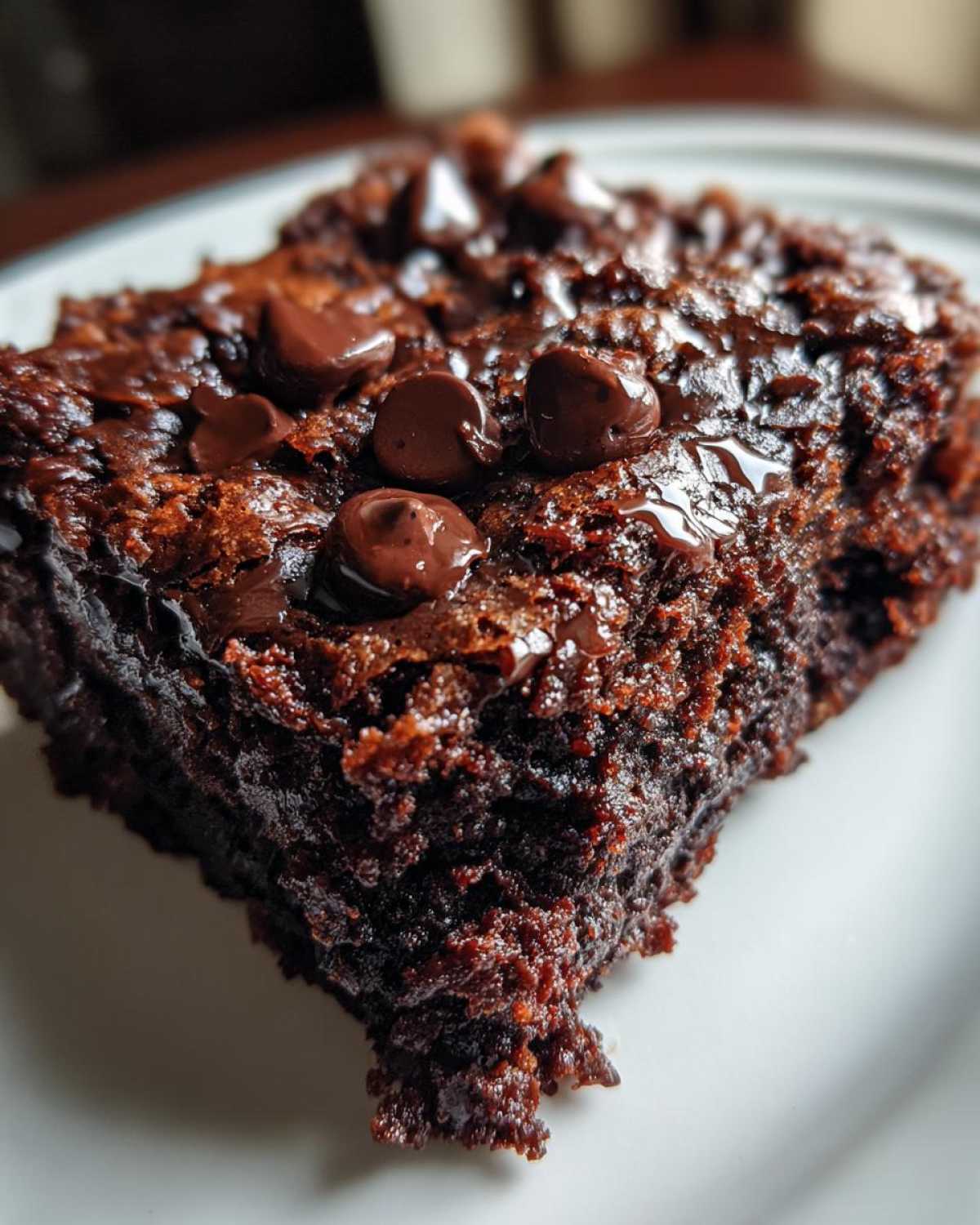 Dark Chocolate Zucchini Brownies - detail 2