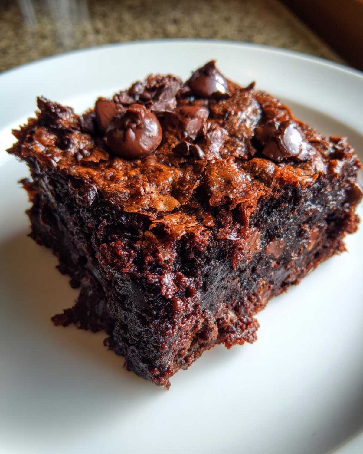 Dark Chocolate Zucchini Brownies - detail 3