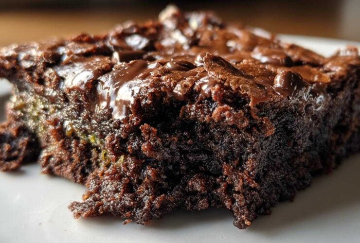 Dark Chocolate Zucchini Brownies