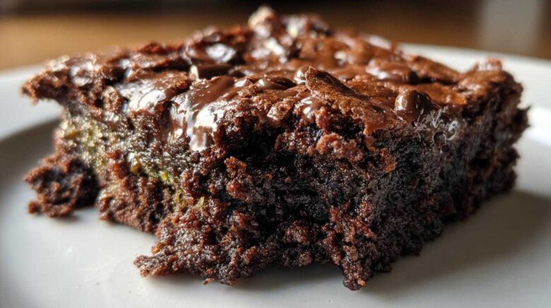 Dark Chocolate Zucchini Brownies
