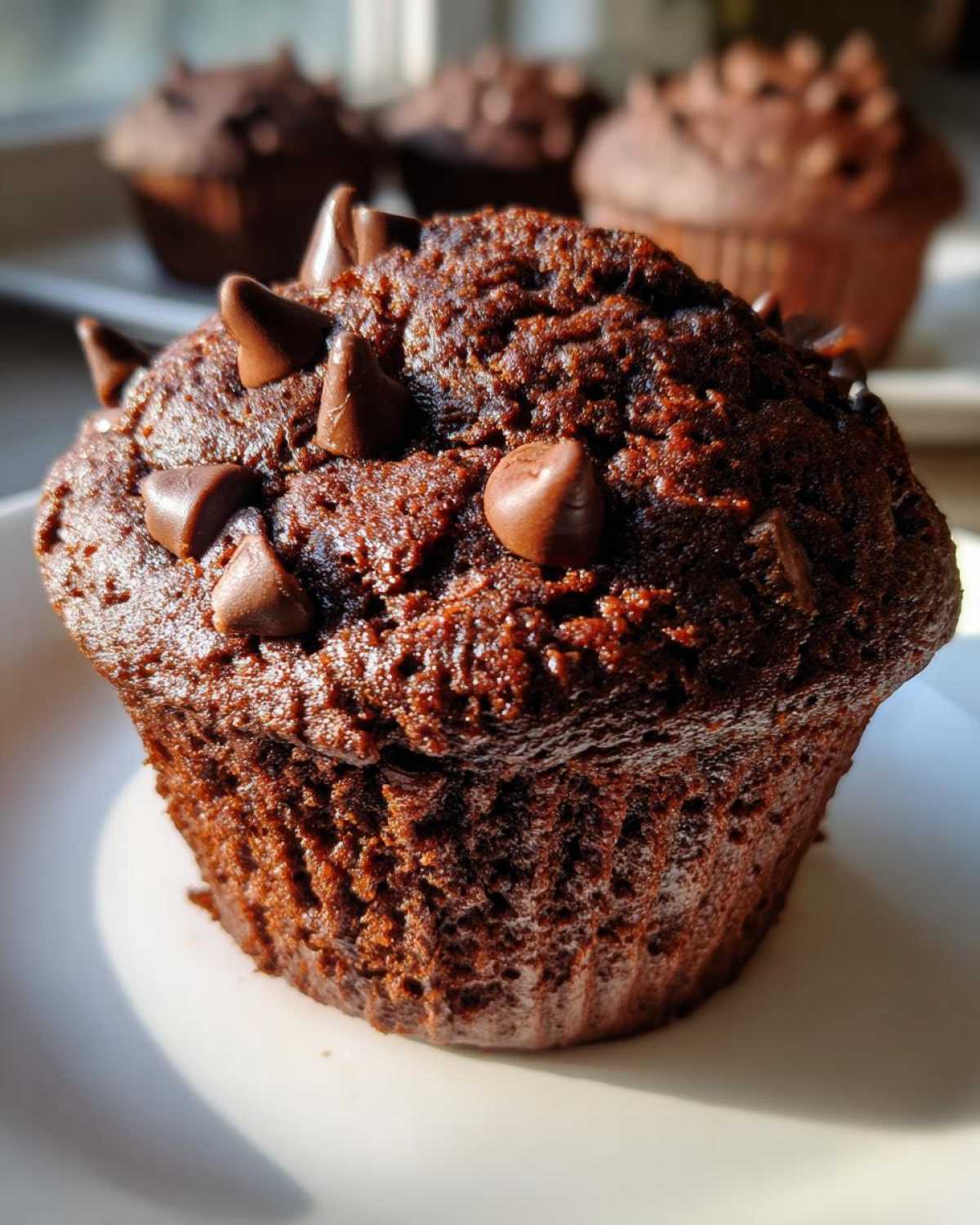 Double chocolate chip muffins - detail 4