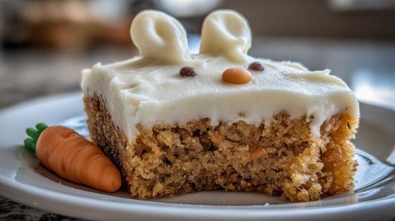 Easter Bunny Carrot Cake Bars