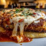 Eggplant Parmesan Over Polenta