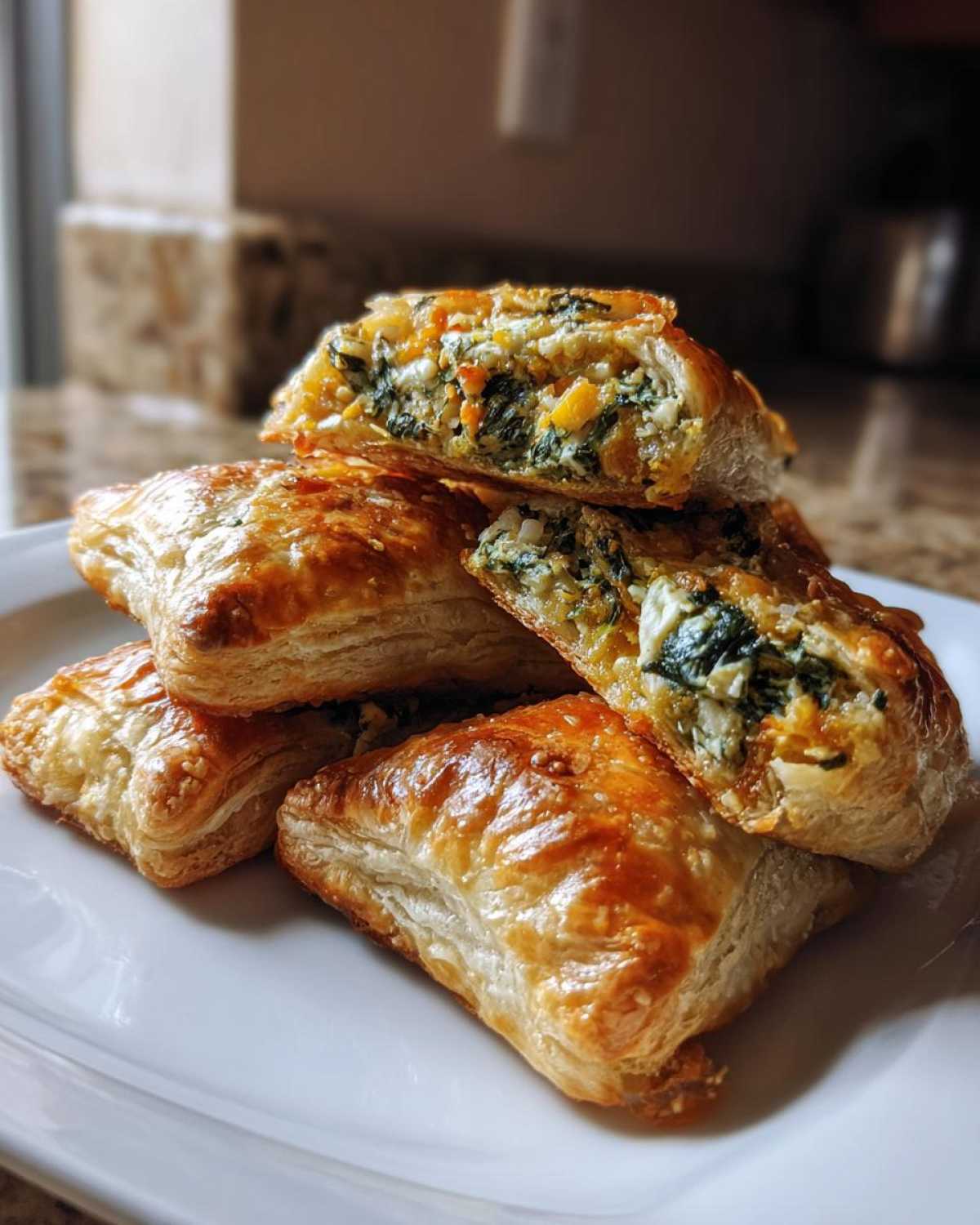 Feta Spinach Artichoke Puff Pastry Bites - detail 2