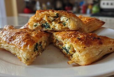 Feta Spinach Artichoke Puff Pastry Bites