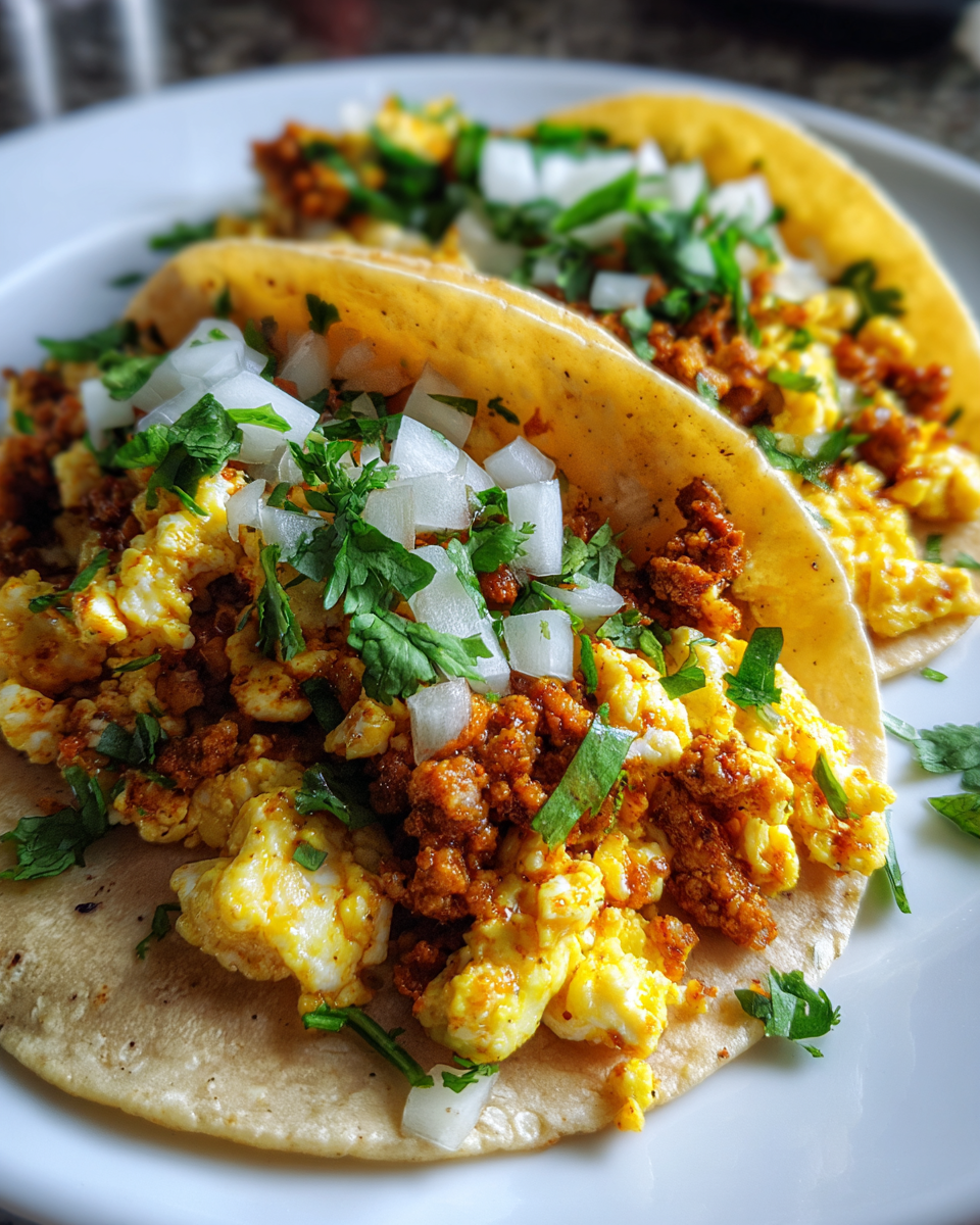Fiesta Chorizo Egg Tacos - detail 1