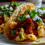 Fiesta Chorizo Egg Tacos