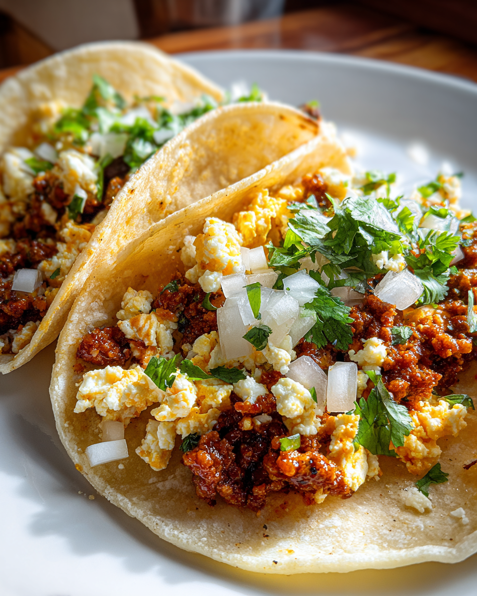 Fiesta Chorizo Egg Tacos - detail 2