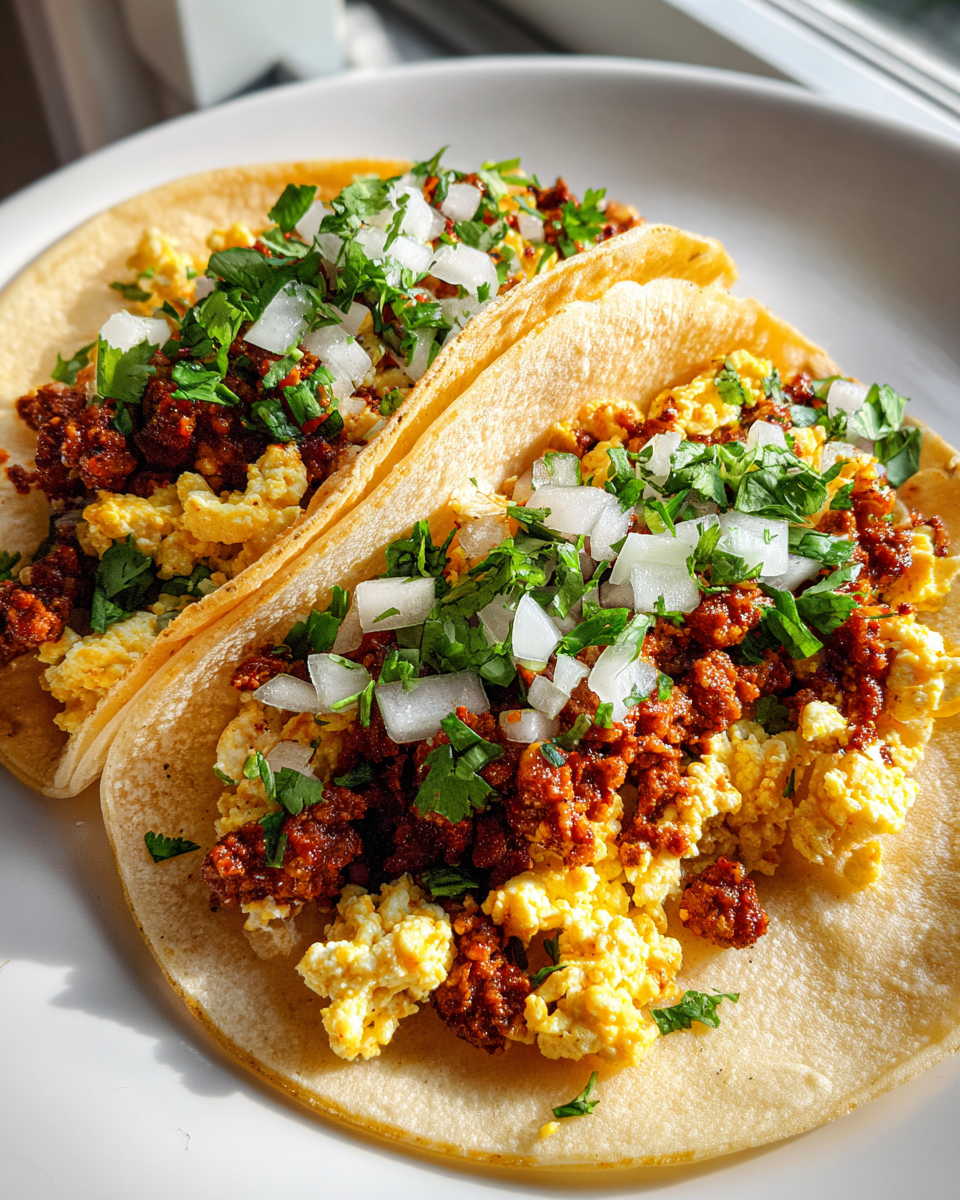 Fiesta Chorizo Egg Tacos - detail 3