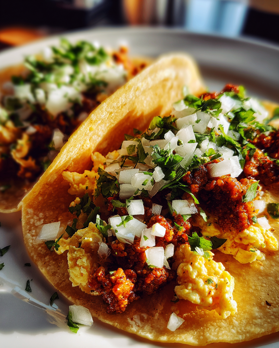 Fiesta Chorizo Egg Tacos - detail 4