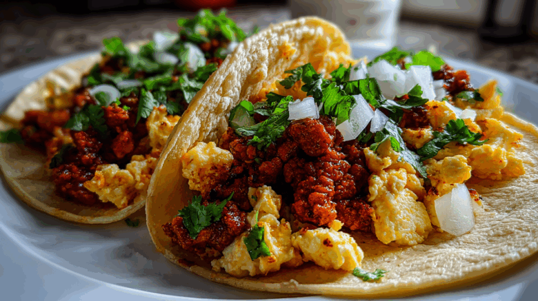 Fiesta Chorizo Egg Tacos