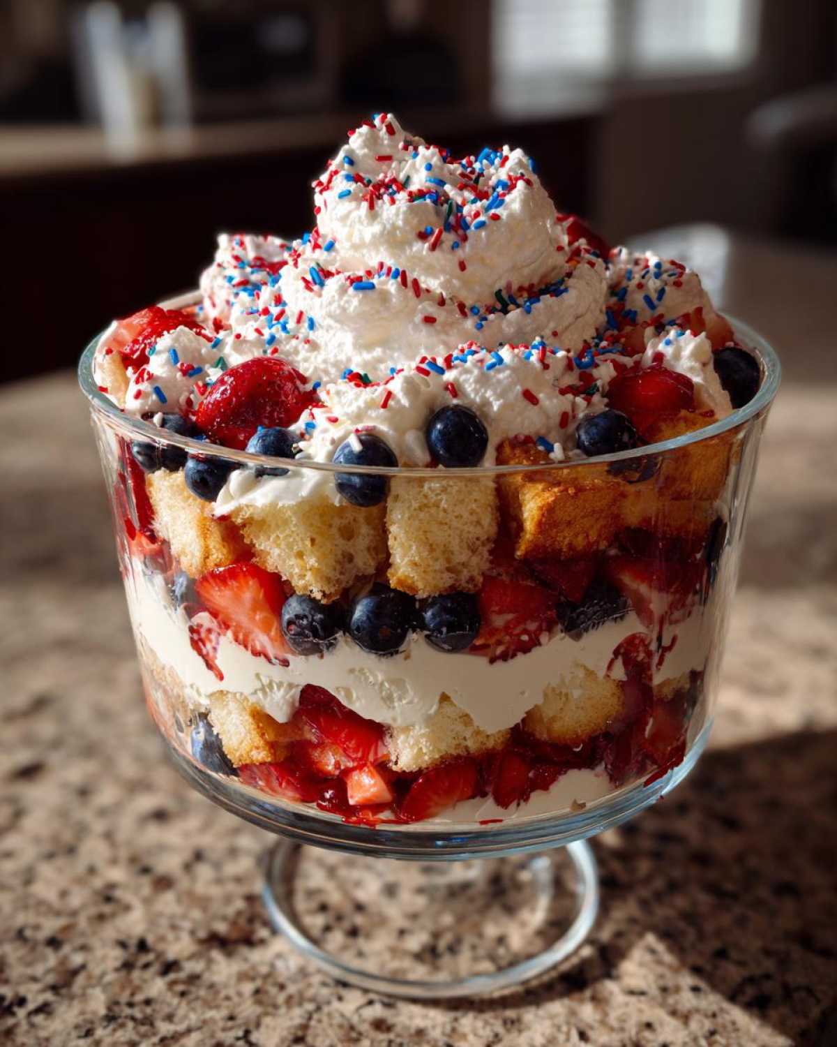 Fourth of July Berry Trifle - detail 3