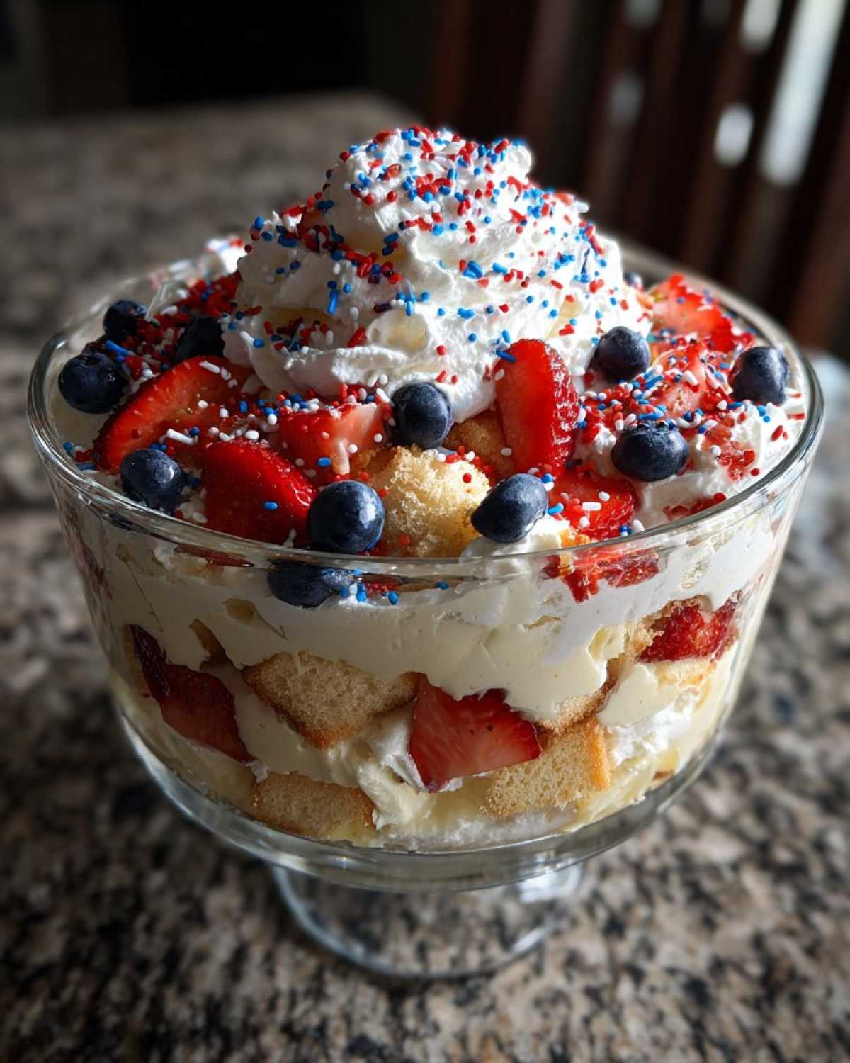 Fourth of July Berry Trifle - detail 4