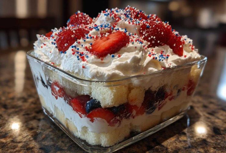 Fourth of July Berry Trifle