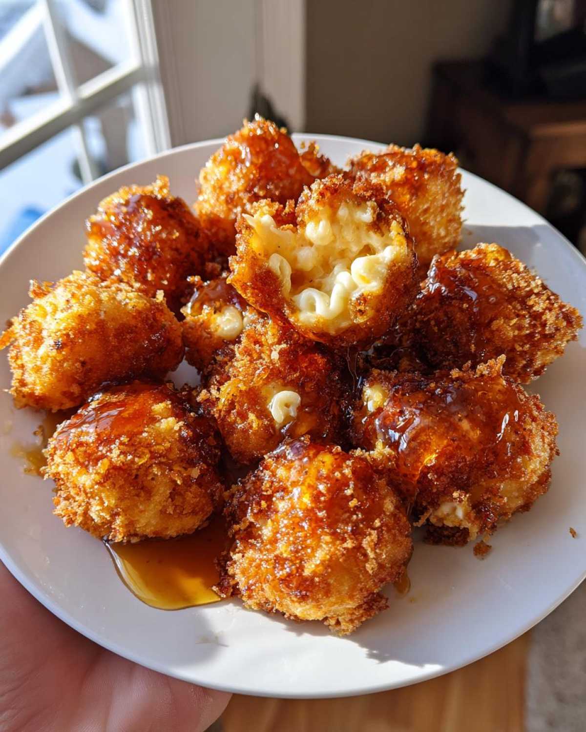 Fried Mac & Cheese Bites with Hot Honey - detail 1