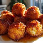 Fried Mac & Cheese Bites with Hot Honey